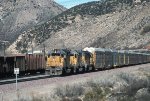 UP 3735 West descending Cajon Pass